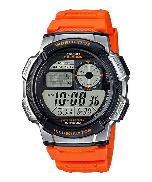 Casio AE-1000W-4BV Red Watch