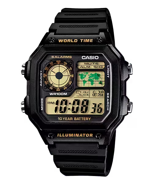 Casio AE-1200WH-1BVDF Black Watch