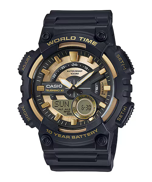 Casio AEQ-110BW-9AV Yellow Watch