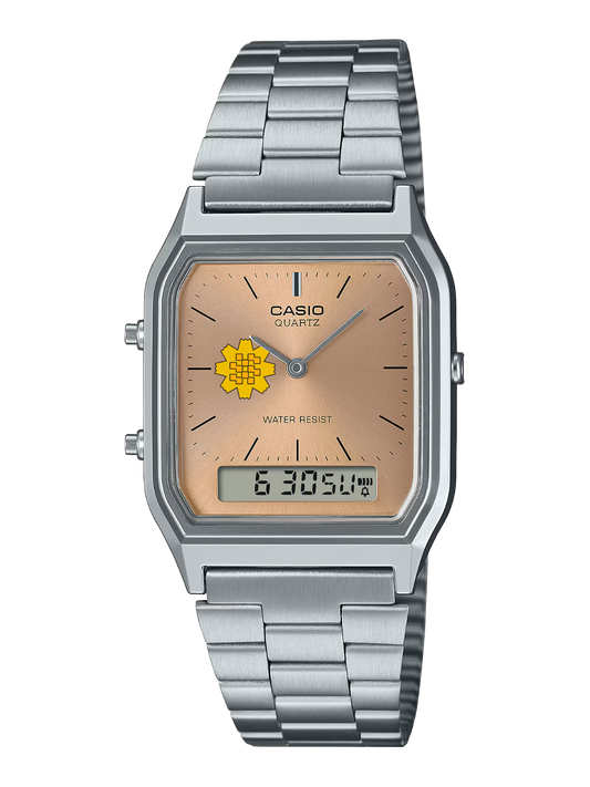 Casio Customized Al Arfaj Flower Edition Pink Watch- AQ-230A-4AMQ