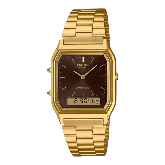 Casio AQ-230GA-5AMQYDF Gold Steel Watch