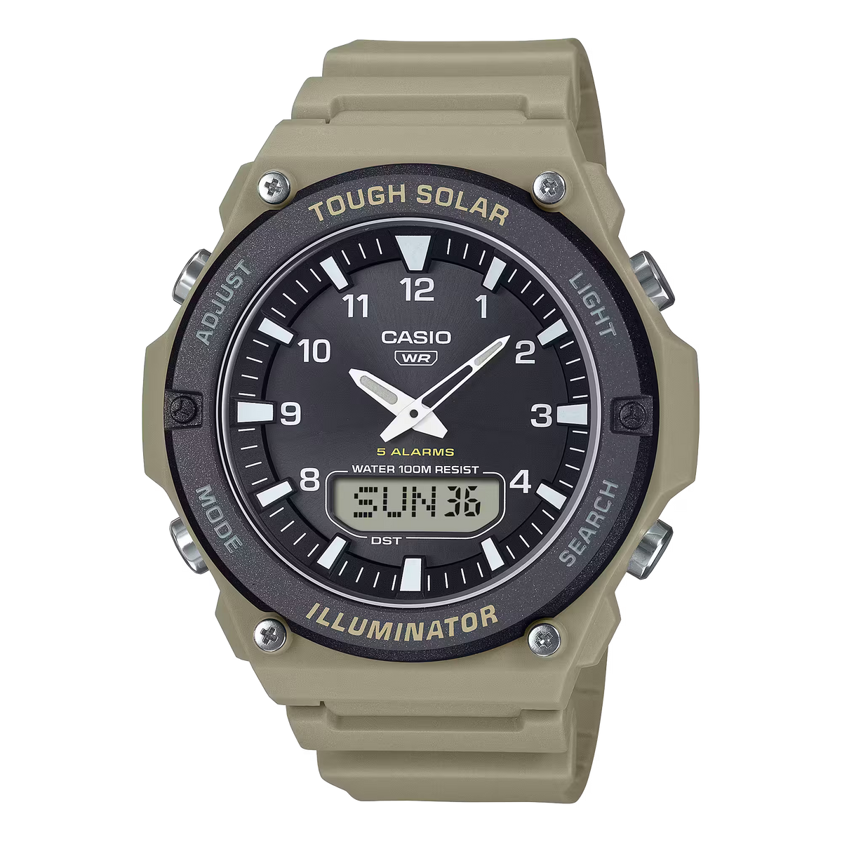 Casio AQ-S820W-5AVDF Solar Powered Brown Watch