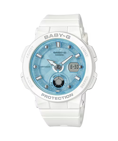 Baby-G BGA-250-7A1DR Women’s White Watch