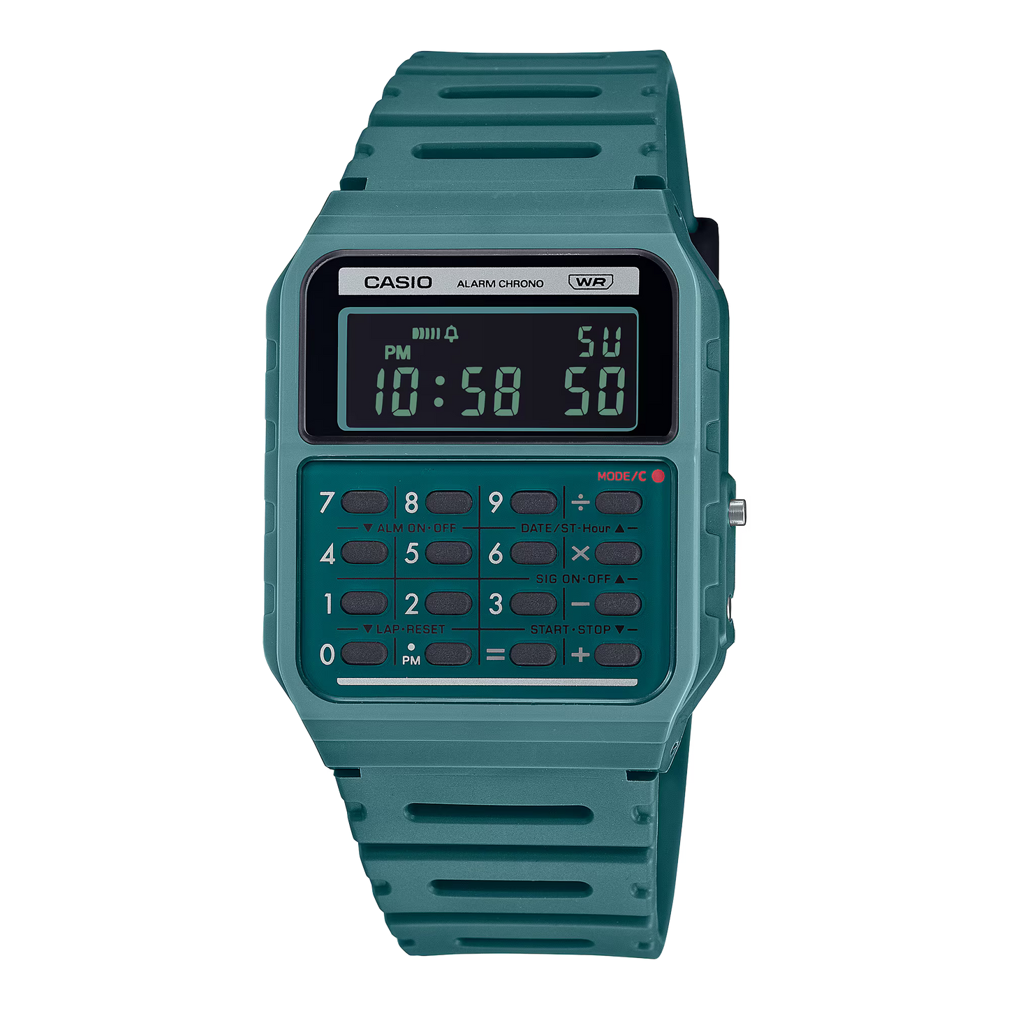 Casio CA-53WB-3B Calculator Green Watch