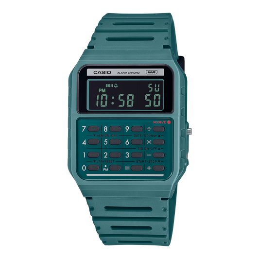 Casio CA-53WB-3B Calculator Green Watch