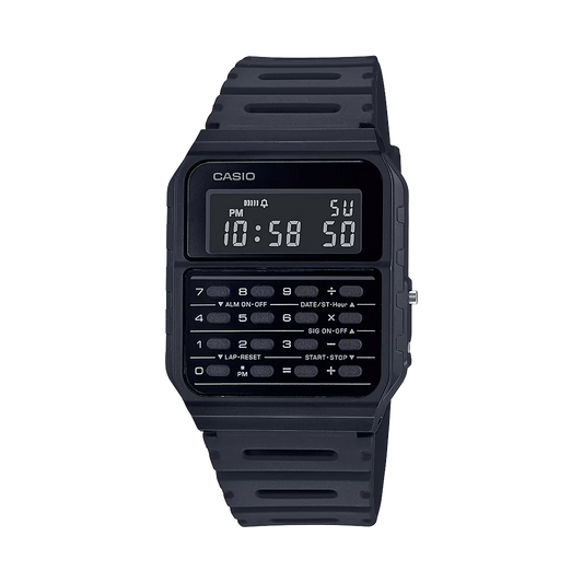 Casio CA-53WF-1BDF Black Vintage Digital Calculator Watch
