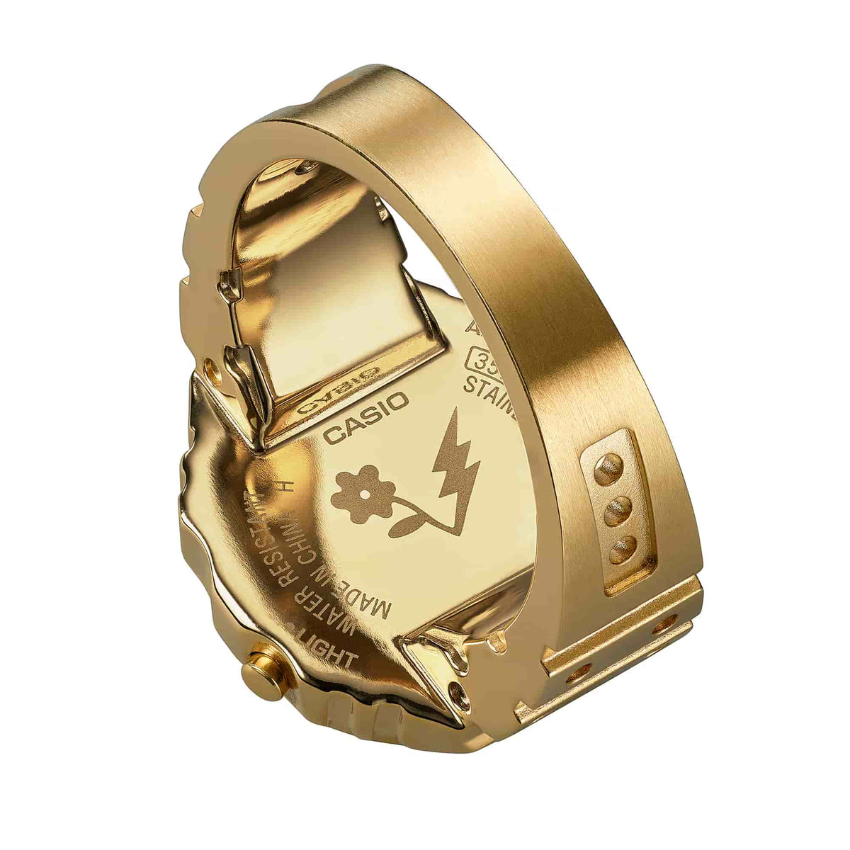 ساعة كاسيو CRW-001JB-9DR ستانلس ستيل ذهبية