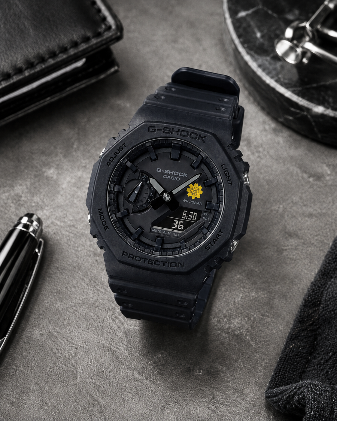 G-Shock Al Arfaj Flower Edition Customized GA-2100-1A1DR Watch