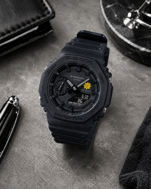 G-Shock Al Arfaj Flower Edition Customized GA-2100-1A1DR Watch