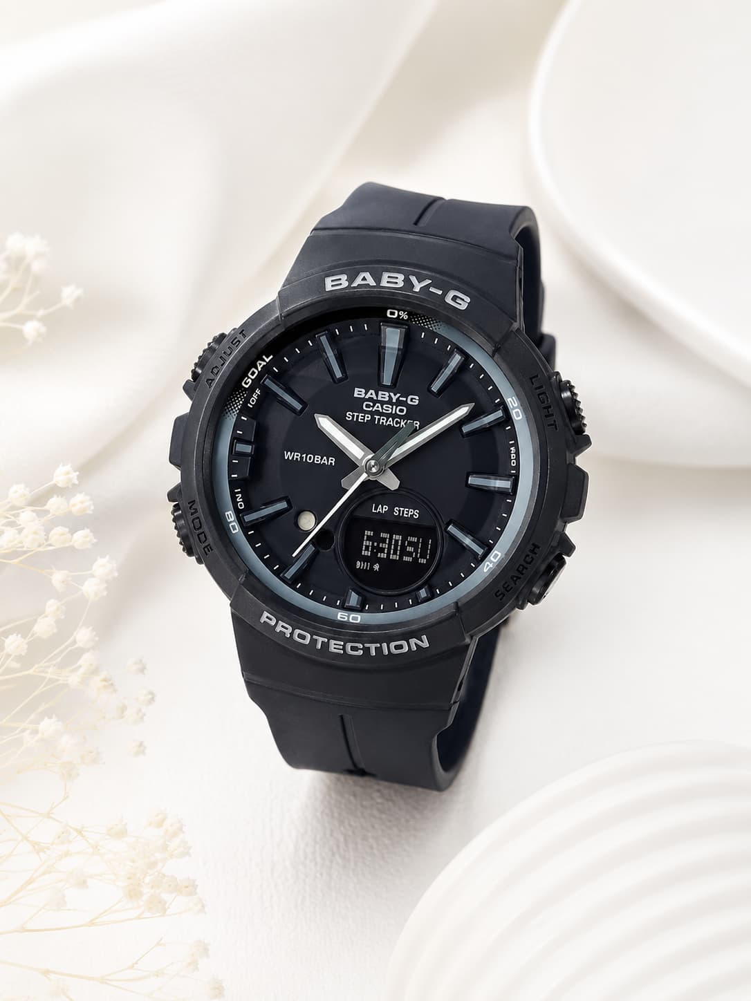 ساعة Baby-G BGS-100SC-1ADR السوداء النسائية