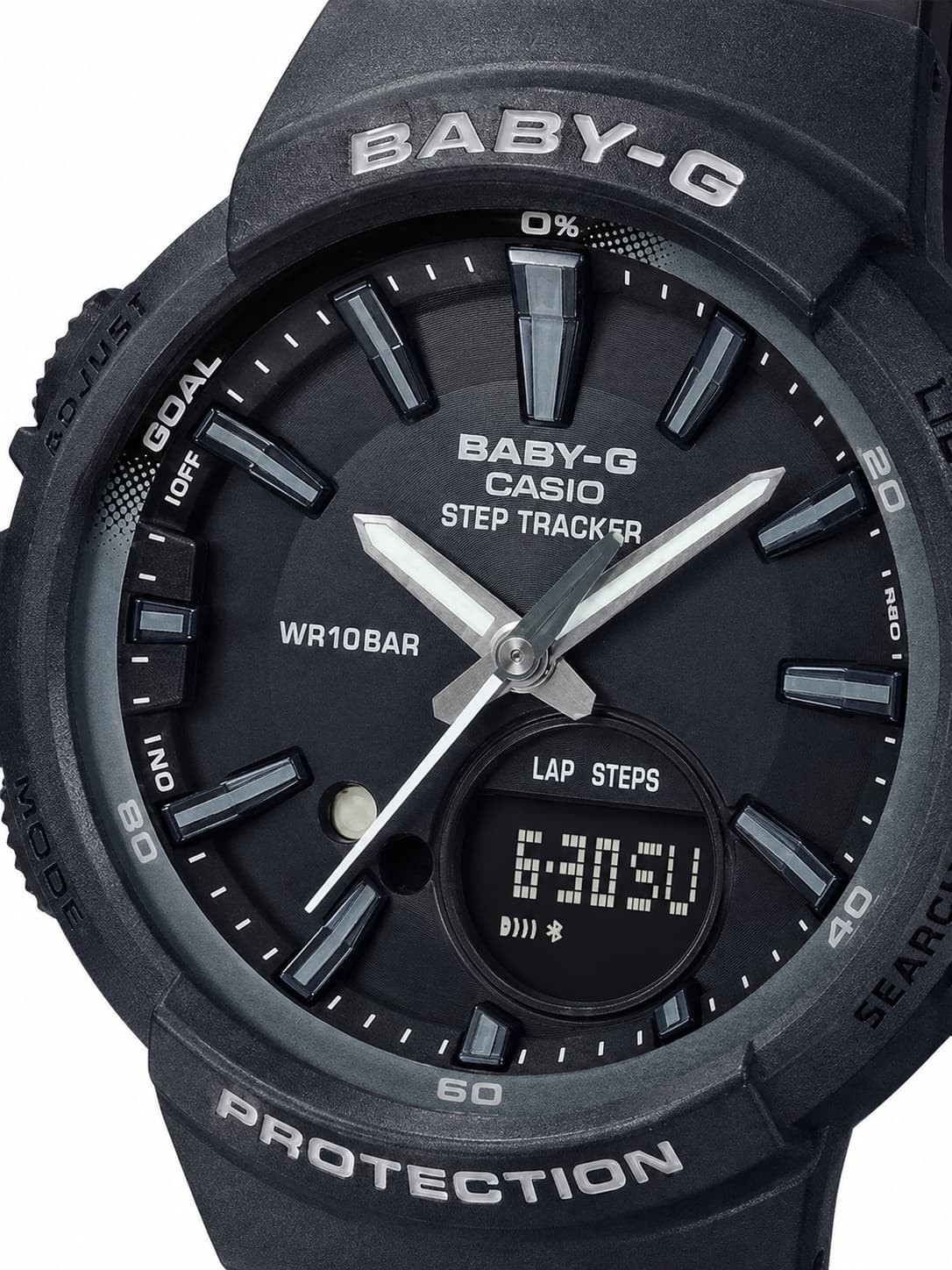 ساعة Baby-G BGS-100SC-1ADR السوداء النسائية