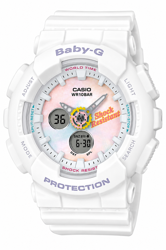 Baby-G BA-120T-7ADR Women White Watch