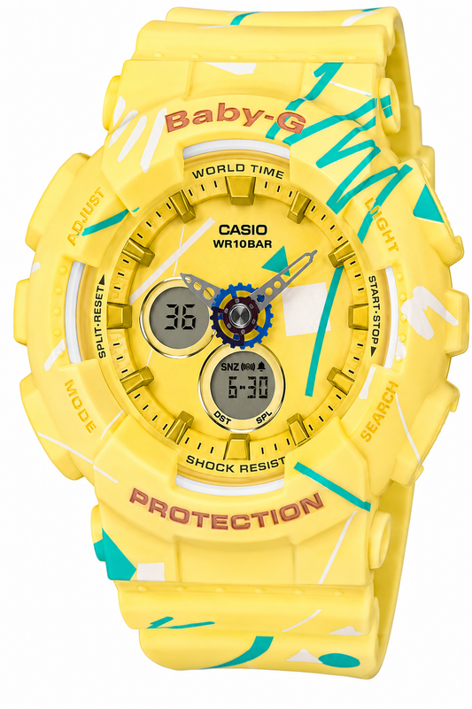 Baby-G BA-120SC-9ADR Women Yellow Watch