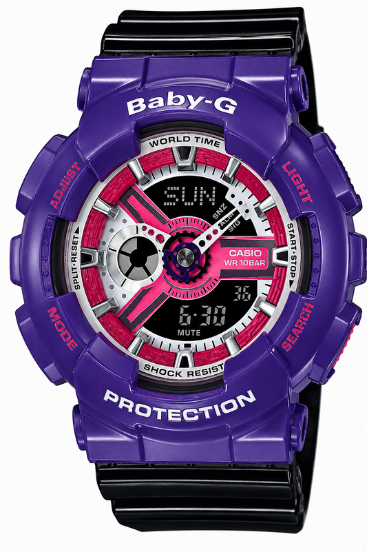 Baby-G BA-110NC-6ADR Women Purple Watch