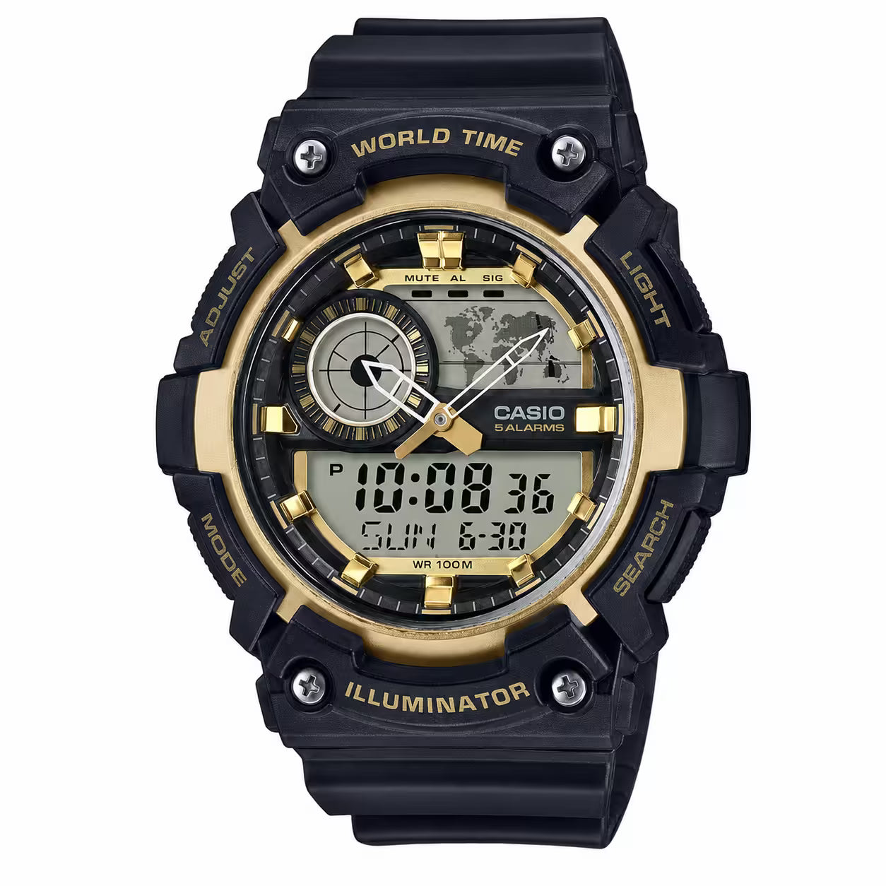 Casio AEQ-200W-9AV Yellow Watch