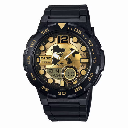 Casio AEQ-100BW-9AV Yellow Watch