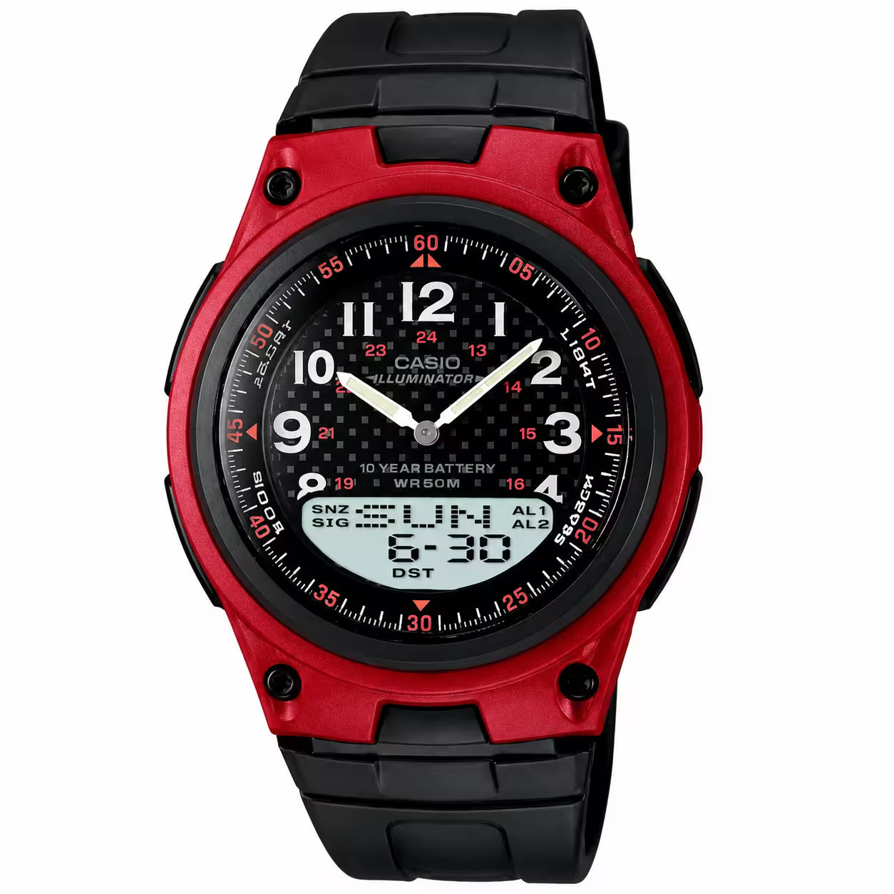Casio AW-80-4BV Red Watch