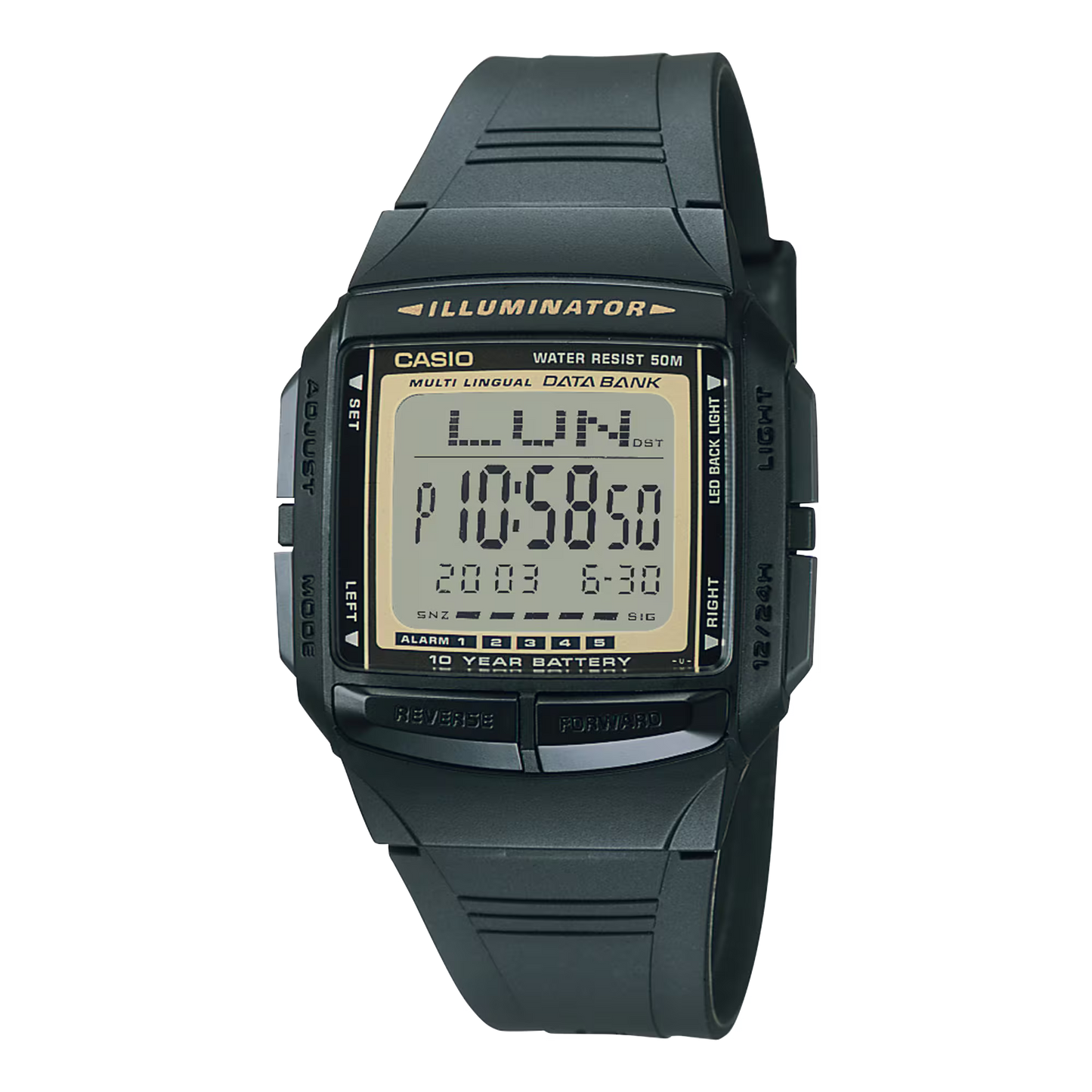 Casio DB-36-9AV Gold Watch