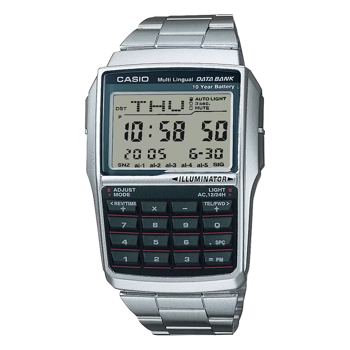 Casio DBC-32D-1ADF Silver Steel Watch