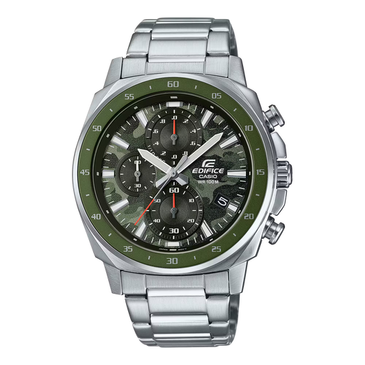 Edifice EFV-600D-3CVUDF Green, Steel Watch