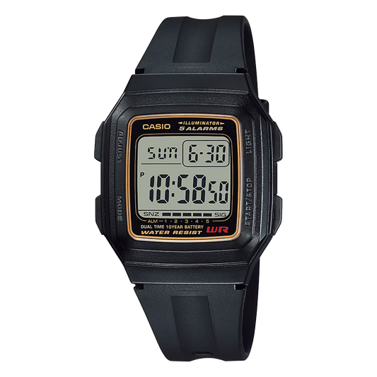 Casio F-201WA-9A Gold Watch