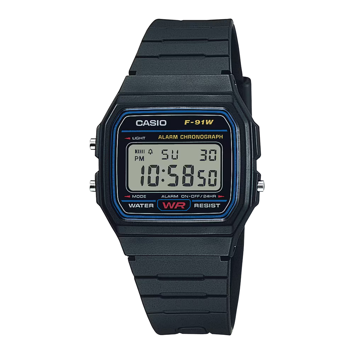 Casio F-91W-1DG Black Watch