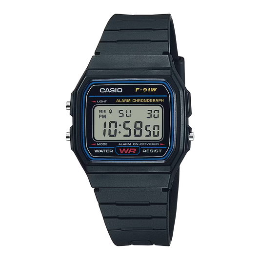 Casio F-91W-1DG Black Watch
