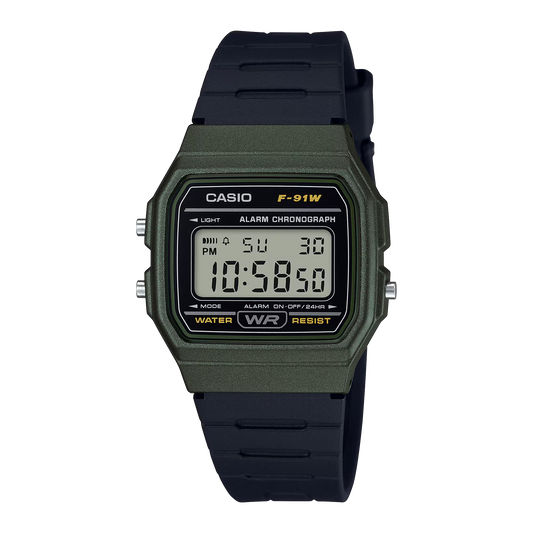 Casio F-91WM-3ADF Green Watch