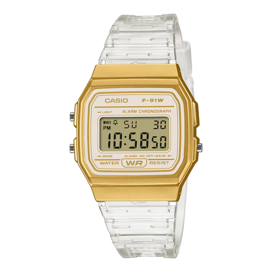 Casio F-91WS-7A2DF Gold Watch
