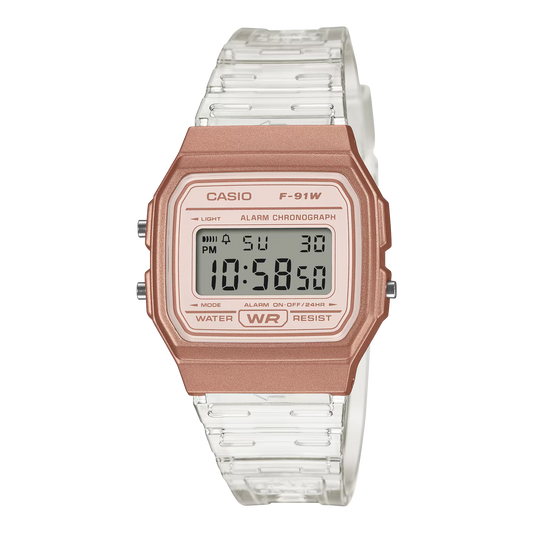 Casio F-91WS-7A3DF Brown Watch