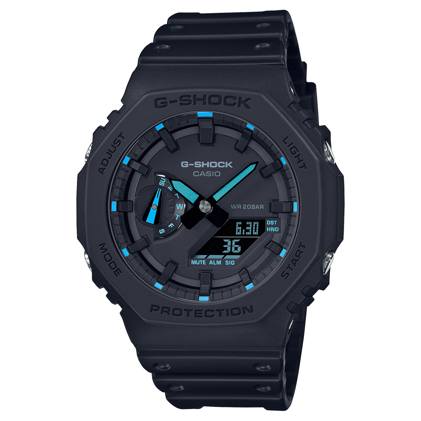 Casio G‑Shock Black Watch GA‑2100‑1A2DR