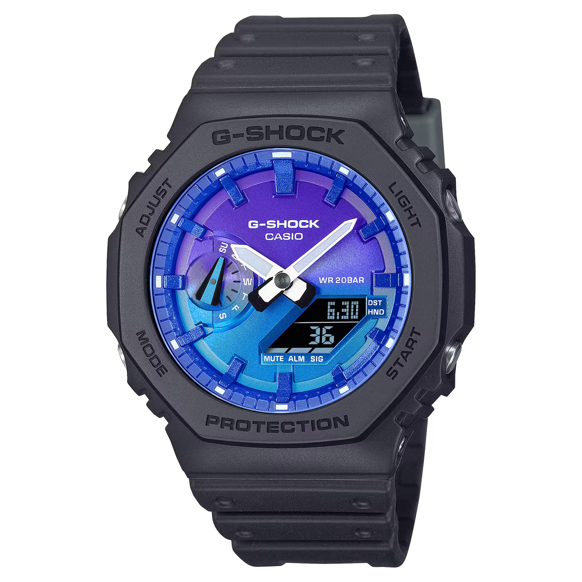 G-Shock GA-2100FL-1ADR Black Color Watch