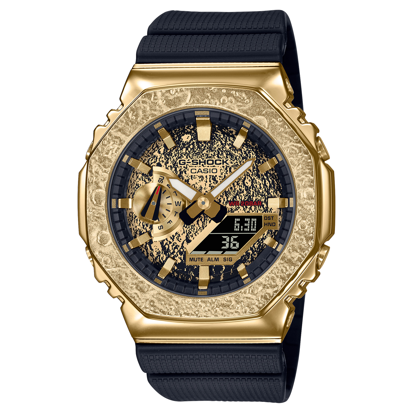 Casio G-Shock Black-Gold Digital Watch GM-2100MG-1ADR