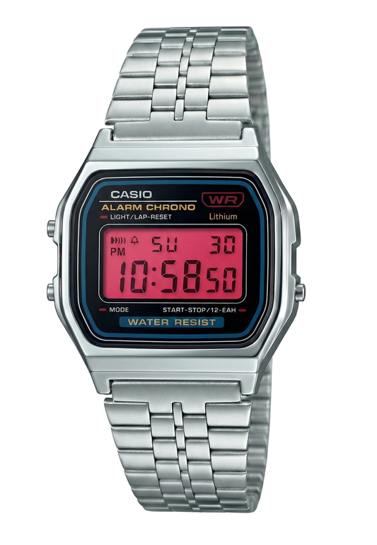 Casio Light Red Colour Customized Watch