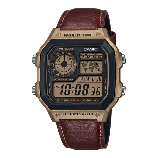 Casio Customized Sahara Edition Brown Watch- AE-1200WHL