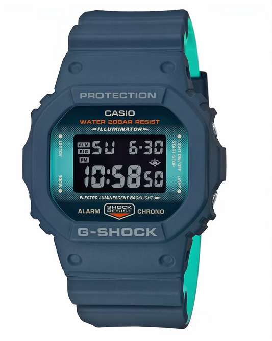 ساعة جي شوك DW-5600CC-2 زرقاء
