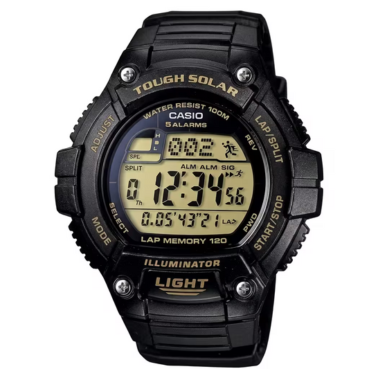 Casio W-S220-9AV Solar Black Watch