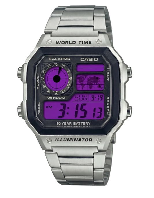 Casio Royale Purple Color Customized Watch
