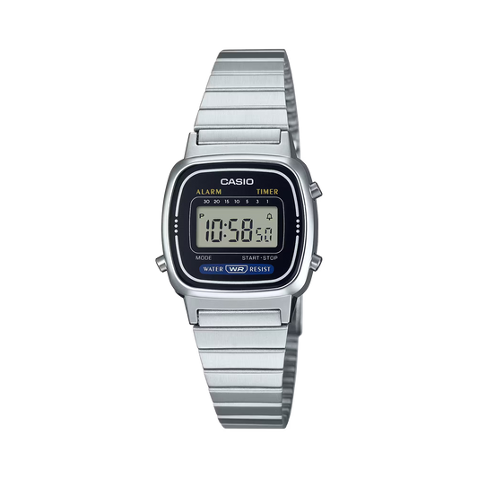 Casio LA670WD-1DF Women Silver Steel Watch