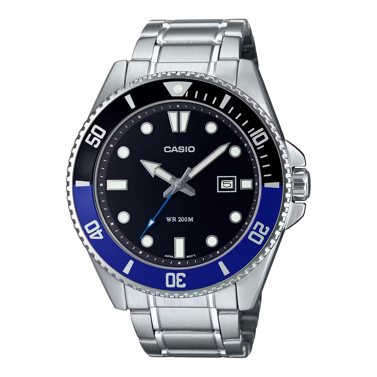 Casio MDV-107D-1A2VDF Black Steel Watch