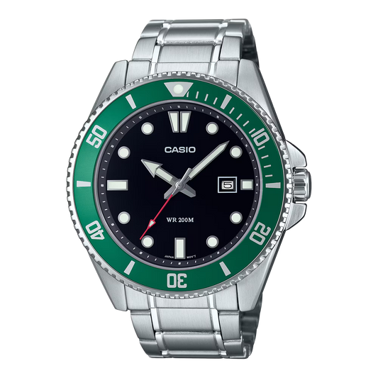 Casio MDV-107D-3AV Green Watch