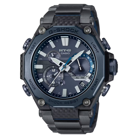 G-Shock MTG-B2000YBD-2ADR Solar Powered Bluetooth Multi-Band 6 Blue Watch