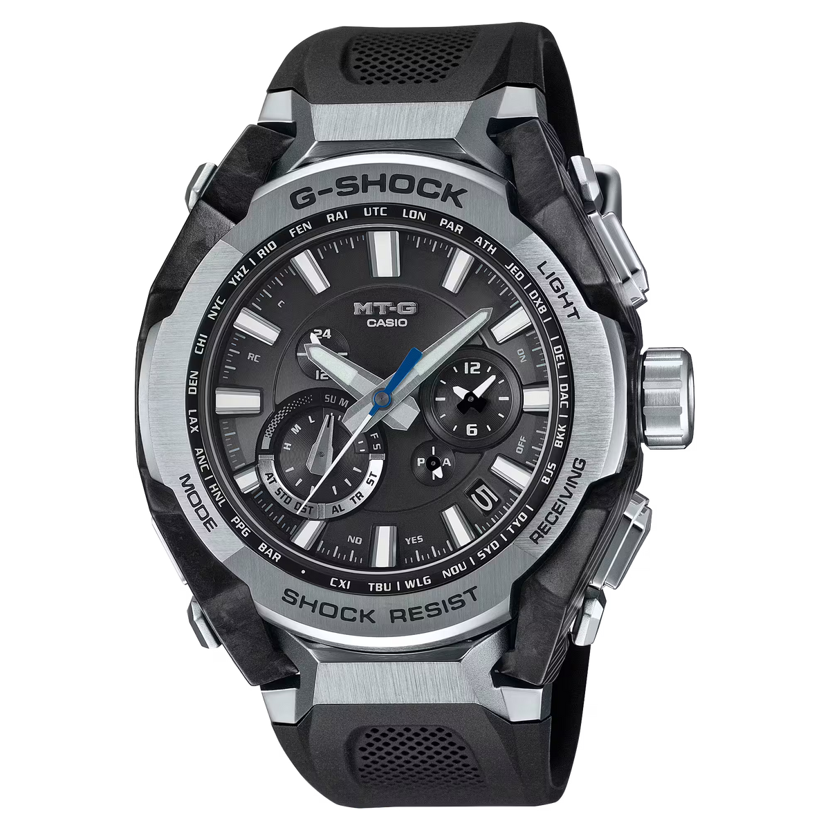 G-Shock MTG-B4000-1ADR Solar Powered Bluetooth Multi-Band 6 Black Watch