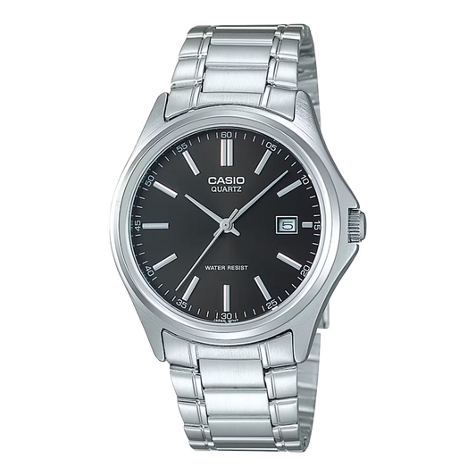 ساعة كاسيو MTP-1183A-1ADF ستانلس ستيل باللون الأسود
