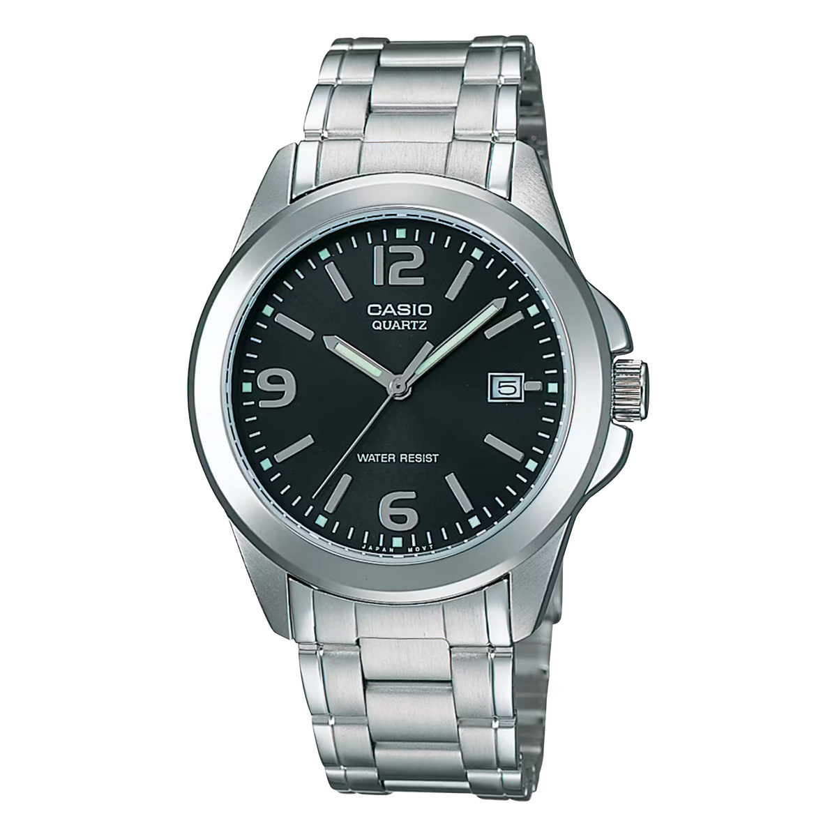Casio MTP-1215A-1ADF Black Steel Watch