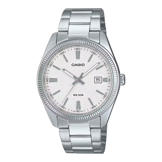 Casio MTP-1302DA-7AV White Steel Watch