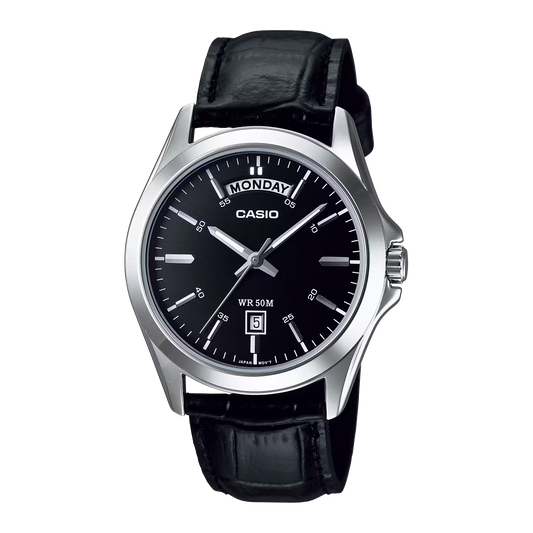 ساعة كاسيو MTP-1370L-1AVDF باللون الأسود