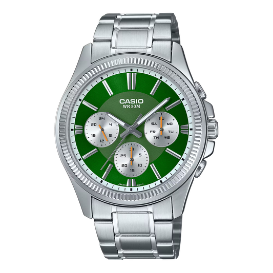 Casio MTP-1375D-3AVDF Green Steel Watch