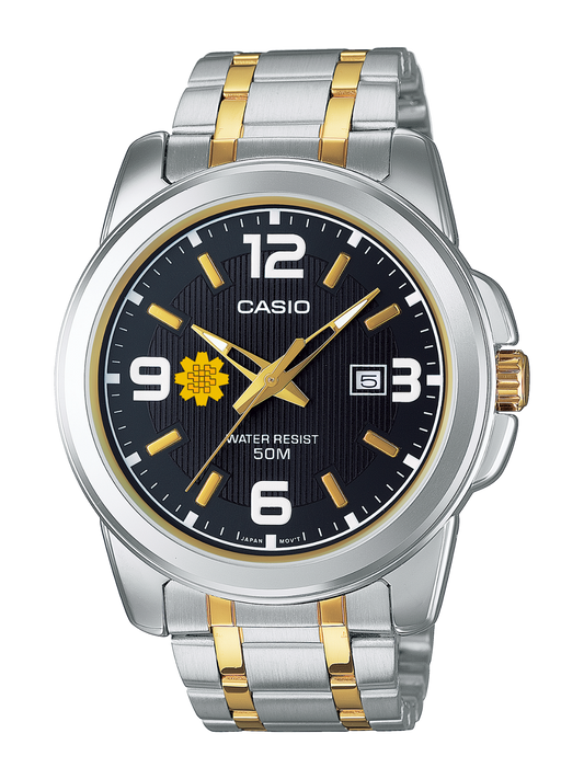 Casio Customized Al Arfaj Flower Edition Gold Watch- MTP-1314SG-1AV