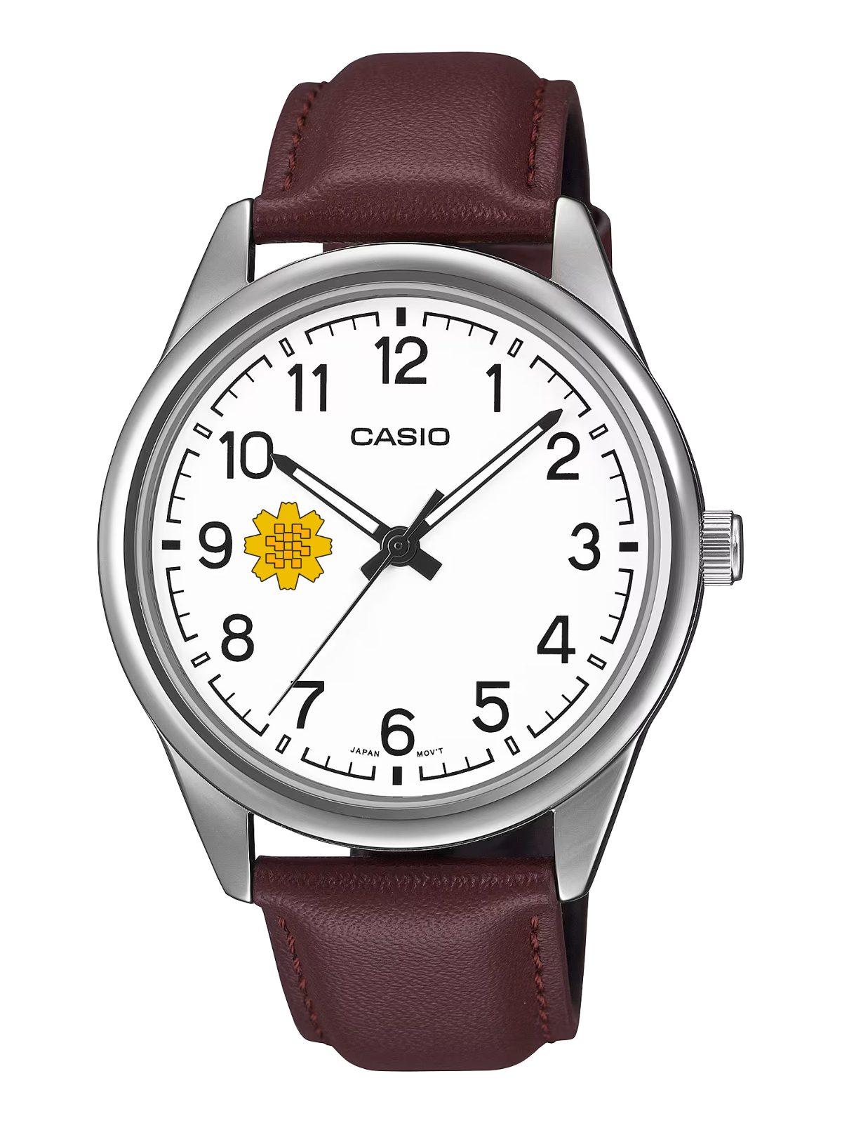 Casio Customized Al Arfaj Flower Edition Brown Watch- MTP-V005L-7B4V